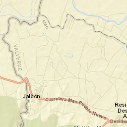 Jaibón Street Map