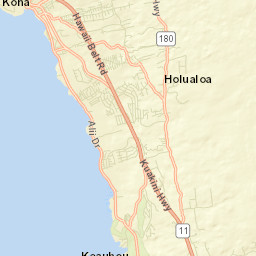 Kailua-Kona Street Map
