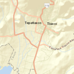 Tlaxco Street Map