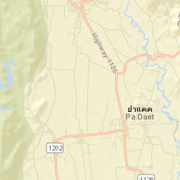 Amphoe Pa Daet Street Map