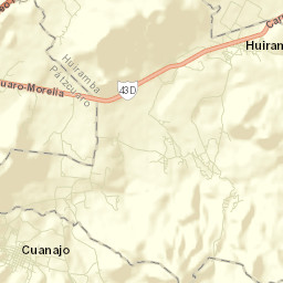 Cuanajo Street Map