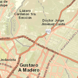 Colonia Lindavista Street Map