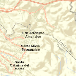 San Jerónimo Amanalco Street Map