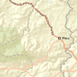 El Pino Street Map