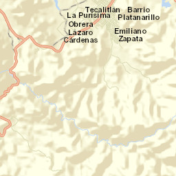 Tecalitlán Municipality Street Map
