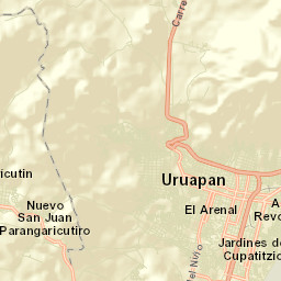 Uruapan Street Map