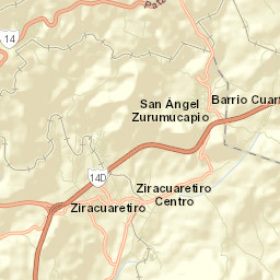 Ziracuaretiro Street Map