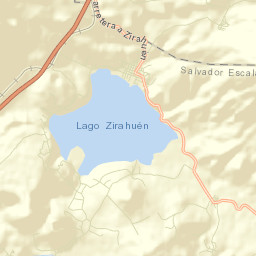 Zirahuén Street Map