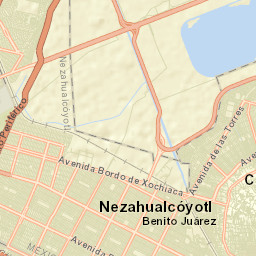 Ciudad Nezahualcoyotl Street Map