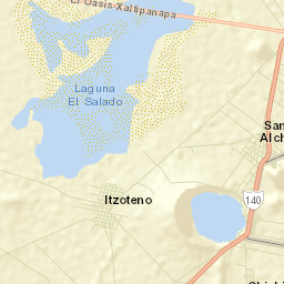 Itzoteno Street Map