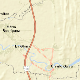 La Gloria Street Map