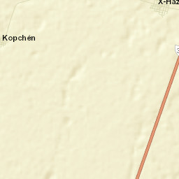 X-Hazil Sur Street Map
