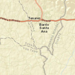 Tenares Street Map