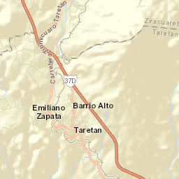 Taretán Street Map