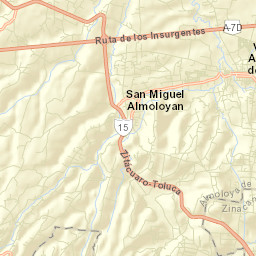 San Mateo Tlalchichilpan Street Map