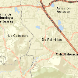 Santiaguito Tlalcilalcalli Street Map
