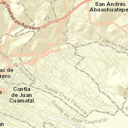 San Andrés Ahuashuatepec Street Map