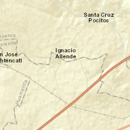 Santa Cruz Pocitos Street Map