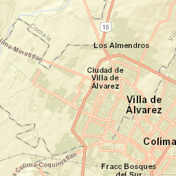 Ciudad de Villa de Álvarez Street Map