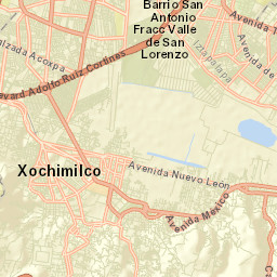 Xochimilco Street Map
