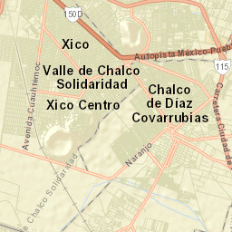 Barrio de Guadalupe Street Map