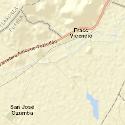 San José Ozumba Street Map