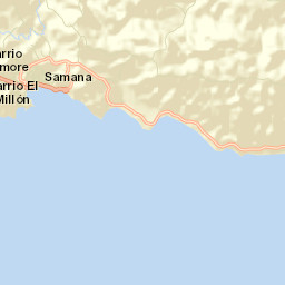 Samaná Street Map