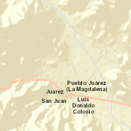Pueblo Juárez (La Magdalena) Street Map