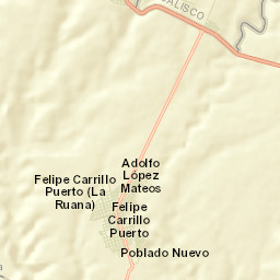 Felipe Carrillo Puerto Street Map