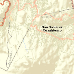 San Salvador Cuauhtenco Street Map