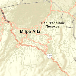 San Francisco Tecoxpa Street Map