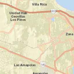 Fraccionamiento Costa Dorada Street Map