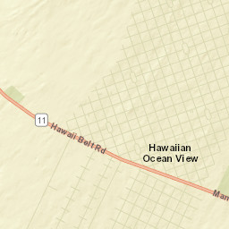 Hawaiian Ocean View Street Map