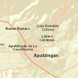 Apatzingán Street Map