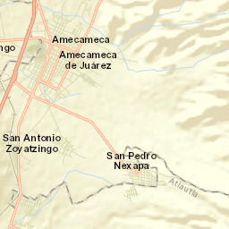 San Diego Huehuecalco Street Map