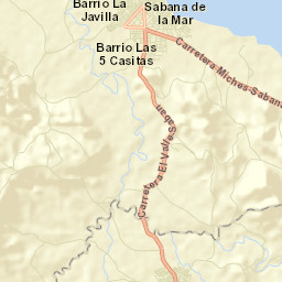Sabana de la Mar Street Map