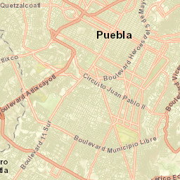 Puebla Street Map