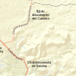 Ahuatepec de Camino Street Map
