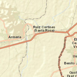Ciudad de Armería Street Map