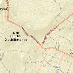 San Hipólito Street Map