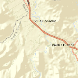 Piedra Blanca Street Map