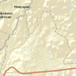 San Juan Amecac Street Map