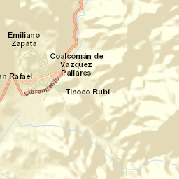 Coalcomán de Vázquez Pallares Street Map