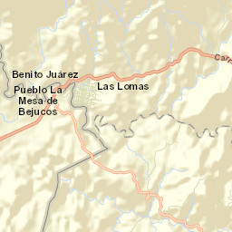 Bejucos Street Map