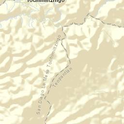San Diego la Mesa Tochimiltzingo Street Map