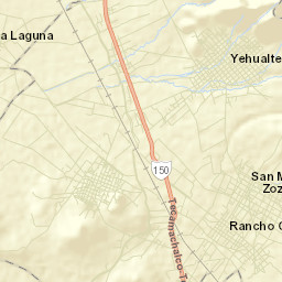 San Gabriel Tetzoyocán Street Map
