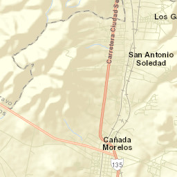 Morelos Cañada Street Map