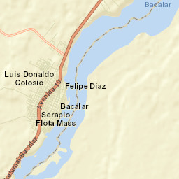 Bacalar Street Map