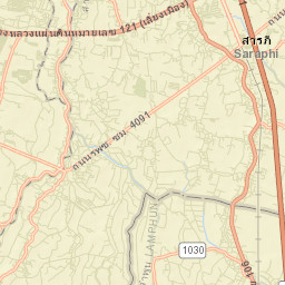 Amphoe Saraphi Street Map