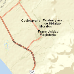 Coahuayana de Hidalgo Street Map